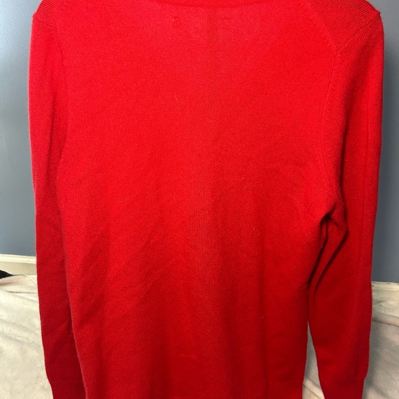Alex Marie Red V-Neck Sweater - Picture 3 of 4